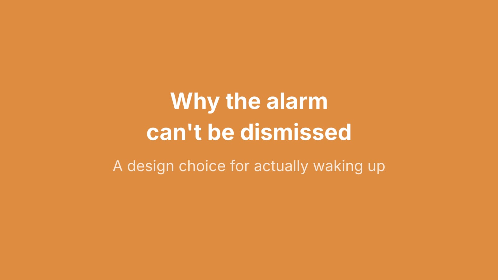 A smartphone lock screen with NoNap alarm ringing
